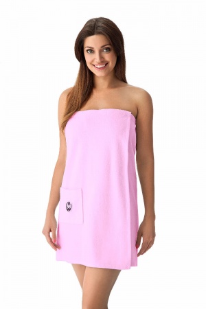  Bielizna damska: Damskie Pareo bawełniane różowe z kieszonką rozmiar L/XL 