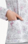  Piżama damska na guziki i długie szare spodnie M, L, XL, 2XL 