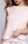  Piżama młodzieżowa jasnoróżowa krótkie spodenki i bluzeczka na krótki rękaw S, M, L, XL 